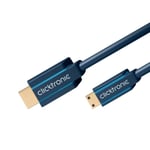 Clicktronic Mini-HDMI-kabel High Speed 3 m