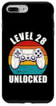 iPhone 7 Plus/8 Plus Level 28 Unlocked Funny Video Gamer 28 Birthday 28 Year Old Case