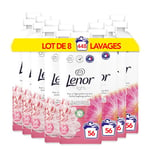 Lenor Light, Adoucissant Linge, 56 Lavages, Pivoine et Fleurs de Soie, 0% de Colorant, Formule Fraîcheur Douce Pour Un Vent De Fraîcheur Et De Propreté Longue Durée, Fabriqué en France