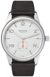 Nomos Glashütte N-737 Club Campus Valkoinen/Nahka Ø38.5 mm