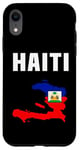 Coque pour iPhone XR Carte d'Haïti - Drapeau haïtien - Racines haïtiennes fières