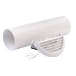 Xpelair The Simply Silent Contour - Wall Kit Round (White) - 92991AW