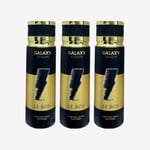 3 X Galaxy Plus Concept Le Boy Perfume Body Spray Inspired By Bad Boy Noir 200ml