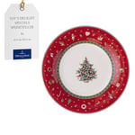 Villeroy & Boch – Toy’s Delight Specials assiette pour le petit-déjeuner/brunch, assiette à dessert en porcelaine, vaisselle de Noël, 21,5 cm Ø, résistant au lave-vaisselle et au four au micro-ondes