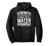 Ice Bath and Cold Shower Wellness Cold Therapy Recovery Tee Pullover Hoodie