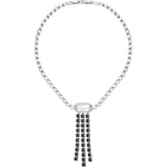 Bijoux Karl Lagerfeld  Collier en acier et cristal