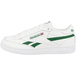 Reebok Men's Club C Revenge Mark Gymnastics Shoe, White White Glen Green, 2.5 UK