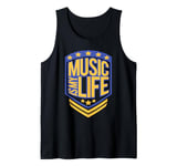 Music Is My Life Sounds Listening Melody Beats Vibes Lover Tank Top