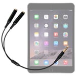 Adaptateur de répartition double Jack 3.5 mm pour tablette Apple iPad Air 2