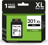 301XL Cartouches d'encre Noire, 301XL Cartouche d'encre Noire Remplaçant Les Cartouche HP 301 pour Deskjet 1000 1050 1510 2050 2510 2540 OfficeJet 2620 2622 Envy 4500 4502 5530 5532(1 Noir)