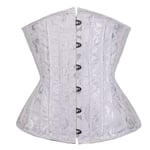 CIDCIJN Women Warm Corset,Fashion Sexy Corset Underbust Waist Corsets Gothic Corset Top Comfortable Bustier Plus Size Black White Xs-6Xl,White,4Xl