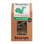 Teapigs Green Tea with Mint Teabags Made with Whole Leaves (1 Pack of 50 Tea Bags) Moroccan Mint Tea| Loose Leaf Quality Peppermint and Green Tea