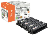 Peach-lasertoner som passar till HP 212A Lasertoner  Multipack W2120-3A, 4-pack