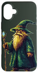 iPhone 16 Plus Wise Wizard in Retro Pixel Art Style for Kids, Girls Boys Case