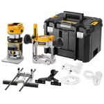 Affleureuse et défonceuse DEWALT DCW604NT XR 18V 8mm (1/4") Brushless en coffret T-Stak