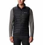 Columbia Men's Powder Pass Vest Puffer Vest Body Warmer, Black, Size M