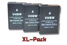 vhbw set de 3 batteriesLi-Ion 950mAh (7.4 V) pour Nikon CoolPix D3100, D3200, D5100, D5200, P7000, P7100, P7700 P7800 D5300 DSLR comme EN-EL14.