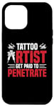 Coque pour iPhone 12 Pro Max Aiguille de tatouage pour tatouage, couleur peau, corps d'artiste