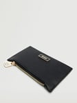 Mango Sofia Zipped Card Holder, Black