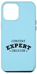 Coque pour iPhone 12 Pro Max CONTENU CREATOR EXPERT Influenceur drôle des médias sociaux Vlogger