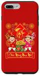 Coque pour iPhone 7 Plus/8 Plus Robe de Nouvel An vietnamien Chuc Mung Nam Moi Garçon Fille Ao Dai