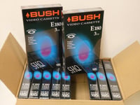 10 x BUSH VHS Video Cassette Tapes E180 3 Hour NEW & SEALED