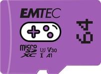 Carte Mémoire Microsd Gaming 64gb - Plus De Stockage De Jeux Et Vidéos - Ecmsdm64gxcu3g - Compatible Nintendo Switch - Purple/Violet