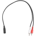 3.5 mm stereo female 2  male AV cable auxiliary audio adapter wire Z1I49728