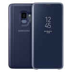 Official Samsung Clear View Standing Cover for Samsung Galaxy S9 – Blue