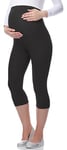 Be Mammy Legging 3/4 Grossesse Maternité Tenue Sport 03 (Graphit, L)