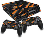 Rx022 Film De Protection Autocollant Pour Console Et Manette De Jeu En Vinyle Contre Les Rayures Design Cover Spécialement Conçu Pour Rx022 (Ps4 Pro, N° 23 Orange Fluo)