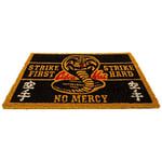 Pyramid Cobra Kai Doormat, (No Mercy Design) 40cm x 60cm Welcome Mat, Front Door Mat and Coir Doormat - Official Cobra Kai Merchandise