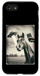 Coque pour iPhone SE (2020) / 7 / 8 Alien Horse UFO Meme Funny Cowboy Cowgirl Weird