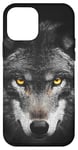 iPhone 12 mini Wolf Lovers Black Wolf Wild Animal Lovers Wolf Illustration Case