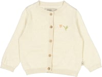 Wheat Knit Cardigan Suzy Baby Embroidery Cloud Melange