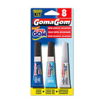 GOMAGOM - Colle super instantanée pack de 3 pcs - CIANO 3 g + CIANO GEL 3 g + NETTOYANT 3 g - Glue Kit - Numéro 8