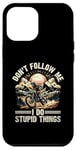 Coque pour iPhone 14 Pro Max Ne me suivez pas, je fais des choses stupides ! Motocross Dirt Bike Rider