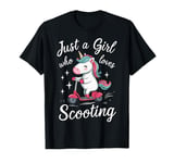 Stunt Scooter Just A Girl Who Loves Scooting Scooter T-Shirt