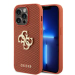 Coque Guess perforé avec logo pour Apple iPhone 15 Pro - Orange