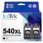 LxTek Remanufactured Ink Cartridge Replacement for Canon PG-540 540XL for Canon Pixma MX475 MX525 MG3650 MG3600 MG3250 MG2150 MG3100 MG3150 MG3200 MG3550 MG4100 MG4150 MG4250 (Black.2-pack)