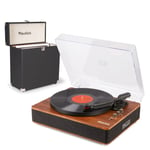 RP162D Vinyl Record Player with LP Storage Case - Bluetooth, Built-in Speakers