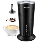 SHARDOR Mousseur à Lait, 4 In 1 Mousseur à Lait éLectrique, IntéRieur AntiadhéSif, TêTe MagnéTique, Lait Chaud 300 Ml, Mousse 150 Ml, 500 Watts, Pour Latte, Cappuccino, Moka, Macchiato