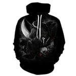 Hoodie Coat Poker Skull Hoodies Sweatshirts 3D Hoodie Men Tracksuit Fashion Hoody Funny Pullover Streetwear Mens Tracksuit 4Xl Lms1052