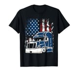 Trucker American Flag Truck Driver Truck Driver T-Shirt