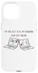 iPhone 15 Laptops in Love: Online Couples Valentine Soulmates Women's Case