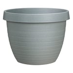 Scheurich Country Star Pot de Fleurs en Plastique, Gris Granit, 40 cm de diamètre, 30 cm de Haut, 21,5 l de vol.