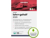 Lexware Lohn+Gehalt 2025 Download Jahresversion (365-Tage), Bokföring, Esd (Electronic Software Download), Tyska, 1 År, Windows 11 Enterprise X64, Windows 10, Windows 11 Home, Windows 10 Education, Windows 11 Pro,...