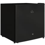 HOMCOM 46L Counter Top Fridge Mini Fridge with Lock Chiller Box Black