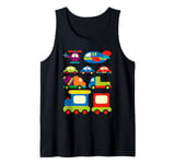 Transportation Trucks Cars Trains Planes Helicopters Toddler Tank Top