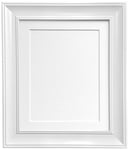 FRAMES BY POST Scandi Cadre photo vintage blanc avec passe-partout blanc et panneau arrière 40 x 50 cm pour photo 38 x 25 cm